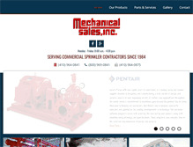 Tablet Screenshot of mechanicalsalesinc.com